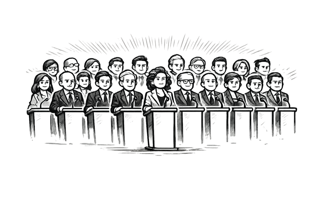 إنها نهائية: 12 اسمًا في اقتراع 2025 للرئيس ، 9 أسماء لمنصب نائب الرئيس